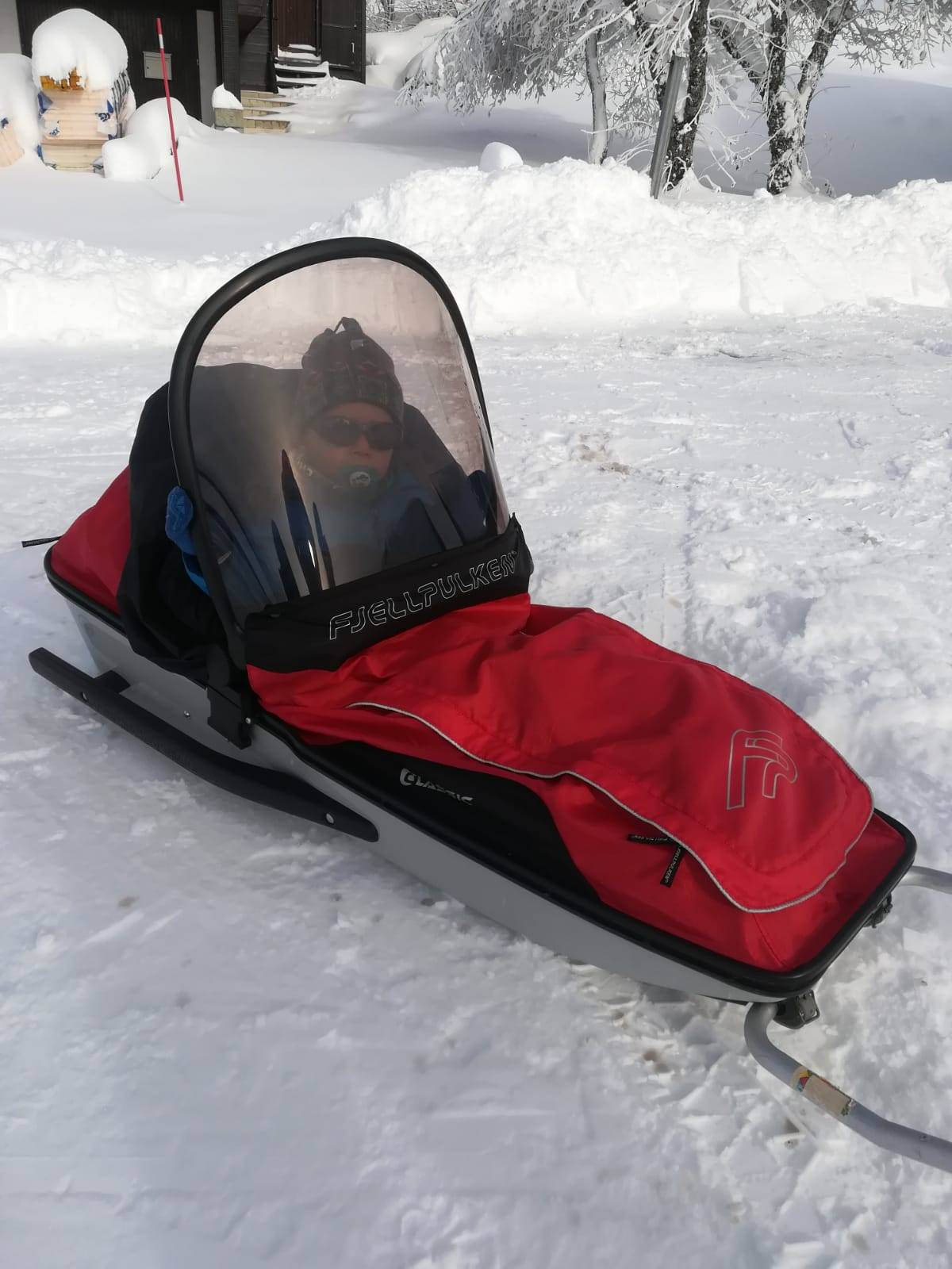 Baby Glider- Traineau de ski de fond - pulka pour jeune enfant